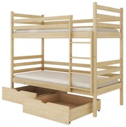 Gyerekágy 90 x 190 cm Nubia (ágyráccsal és tárolóhellyel) (borovi fenyő). 1013441