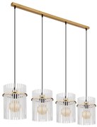 Globo 15698-4HM - Csillár zsinóron GORLEY 4xE27/60W/230V arany