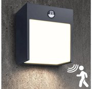 Brilagi-LED kültéri fali lámpa szenzorral TERNI LED/12W/230V antracit IP44