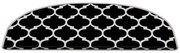 Fekete-fehér lépcsőszőnyeg szett 16 db-os 20x65 cm Madalyon – Vitaus
