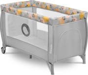 Lionelo - Utazóágy STEFI PLUS rózsaszín-sárga