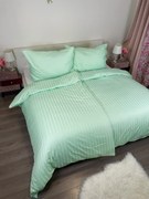 Damaszt zöld ágyneműhuzat  TiaHome - 1x Párna 90x70cm, 1x Paplan 140x200cm