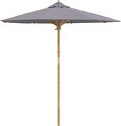 vidaXL Kerti napernyő Sötétszürke Ø 270 x 260 cm bambusz
