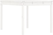 vidaXL fehér tömör fenyőfa kerti asztal 121 x 82,5 x 76 cm