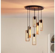 Eglo 44054 - Kábelcsillár LITTLETON 6xE27/60W/230V