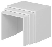 Alya White tárolóasztal, 3 db