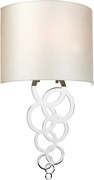 Elstead glamour modern fali lámpa curtis bézs króm elscurtis-medium-pc