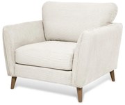 Fehér kordbársony fotel Paris – Scandic