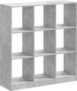 vidaXL betonszürke szerelt fa könyvespolc 102 x 32 x 108 cm