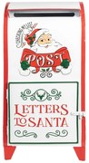 Fehér fém karácsonyi postaláda Letters to Santa