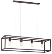 Csillár zsinóron FRAME 4xE27/60W/230V réz