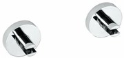 SAPHO XR009 X-Round üvegpolc tartó 8 mm, ezüst