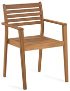 Natúr színű tömörfa kerti szék Hanzel – Kave Home