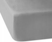 Pamut-szatén gumis lepedő 140x200 Darymex hamuszürke