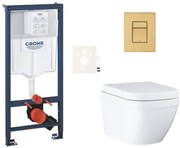 Fali WC-garnitúra világos falra / falra szerelhető GROHE Euro Ceramic SIKOGRSEUSCGN0