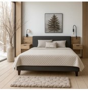 ZEFIRA 180x200 cm-es kárpitozott ágy, tárolóhelyiséggel