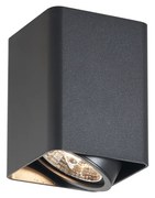 Design felületre szerelt spotlámpa fekete GU10 70mm forgatható és dönthető - Vox