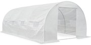 Garden Point 3x6m-es fóliasátor növénytermesztéshez, fehér