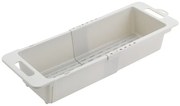 Szürke állítható műanyag teleszkópos csepegtető mosogatóba 52x18 cm – Metaltex