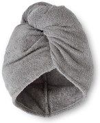 Szürke gyorsan száradó pamut hajszárító törölköző szett 2 db-os 20x13 cm Quick Dry – Catherine Lansfield