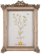 Barna és arany színű vintage sarokdíszes képkeret 13x18 cm