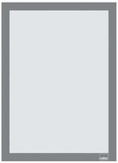 Posztertábla, fali, A4 méret, műanyag keret, 2 db, NOBO, ezüst (VN5696)