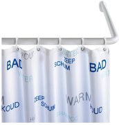 Fehér univerzális sarok zuhanyfüggönyrúd, ø 2,8 cm - Wenko