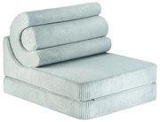 Mentazöld kordbársony gyerek fotel Flipster – Wigiwama