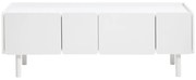Fehér TV-állvány 160x55x45 cm Bera – Unique Furniture
