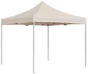 krémszínű összecsukható alumínium rendezvénysátor 2 x 2 m