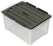 Multibox rögzített fedéllel Eco 30 l, fekete fedél, 30 l