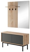 Grafit előszobafal jackson hickory tölgyből BERGEN BGD104