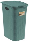 STEFANPLAST Elegance szennyestartó kosár 36 L, zöld-szürke