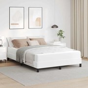 Ágy matracmal Tiszta fehér 140 x 190 cm Műbőr