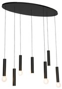Design lógólámpa fekete ovális 7-lámpás - Tuba