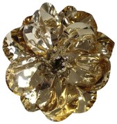 Arany magnólia csipeszen 12cm