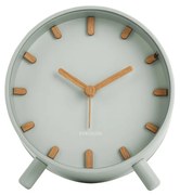 Karlsson 5943GR design ébresztőóra 11 cm , szürke