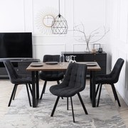 Fekete Szövet Étkezőszék RICK 2