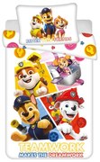 Pamut gyerek ágyneműhuzat babaágyhoz 100x135 cm Paw Patrol – Jerry Fabrics