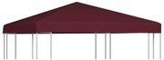bordó pavilon tetőponyva 310 g/m² 3 x 3 m