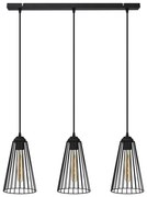Csillár zsinóron TORRI 3xE27/15W/230V fekete