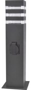 Polux Kültéri lámpa aljzattal TEKSAS 1xE27/20W/230V 44 cm IP44 fekete 327970