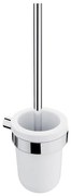 NIMCO BR 11094KU-26 - Falra szerelhető WC kefe BORMO fehér/fényezett króm