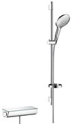 Hansgrohe Raindance Select S, zuhanygarnitúra 150 3jet Ecostat Select termosztáttal és zuhanyrúddal 90 cm, króm, HAN-27037000