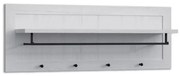 Fali akasztó LEMAS 40x109 cm fehér