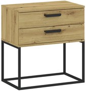 Éjjeliszekrény 2 Fiókkal Tölgy Színben CADRO NR6 60 cm