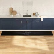 Konyhai szőnyeg Fekete 300 x 60 cm Bársony