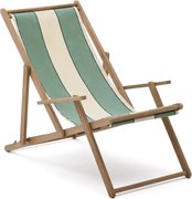 Zöld tömörfa kerti napozóágy Vilara – Kave Home