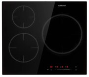 Klarstein Delicatessa 3, indukciós főzőlap, 5800 W, 3 zóna, üvegkerámia, fekete
