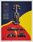 Művészeti nyomat Oracle Red Bull Racing - RB18 Blueprint, Automobilist